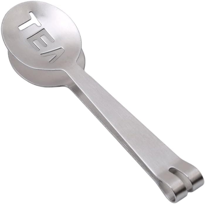 SONGLIN Stainless Steel Tea Bag Squeezer Tea Bag Tongs Strainer Clip for Gripping Lemon,Ice Cubes