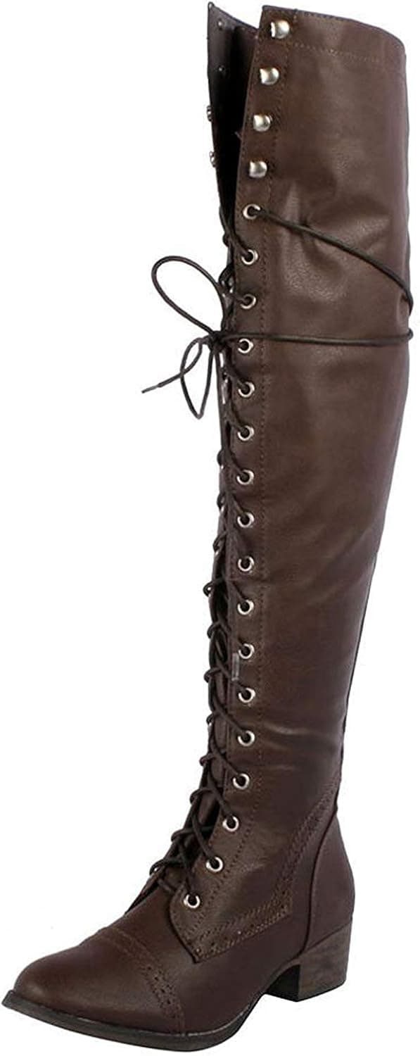 Breckelle's Women's Alabama-12 Knee High Riding Boots