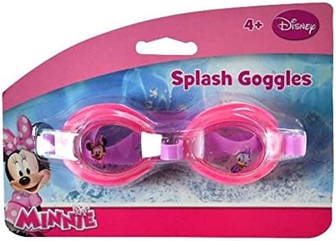 Disney Jr. Minnie Mouse Big Time Splash Classic Swim Goggles! Water Tight! Perfect For Summer Water Play!
