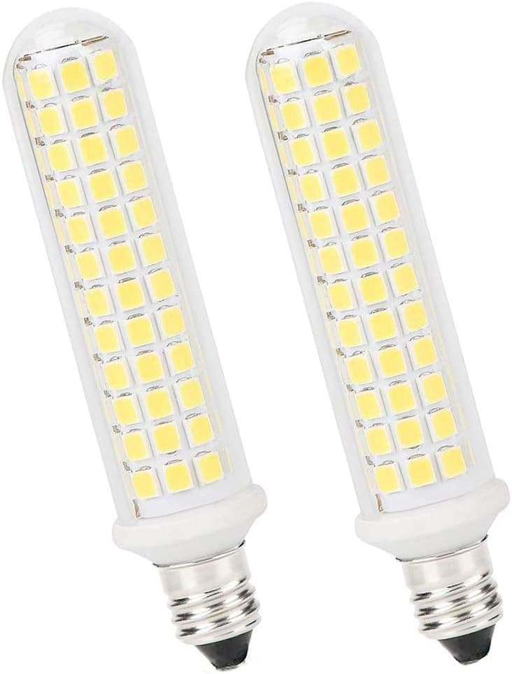 E11 LED Bulb, 100W E11 Halogen Bulb Replacement, 9W 1100lm Patented Product, AC120V Dimmable E11 Light Bulb, E11 Mini Candelabra Base, for Indoor Decorative Lighting, Daylight White 6000k, 2-Pack