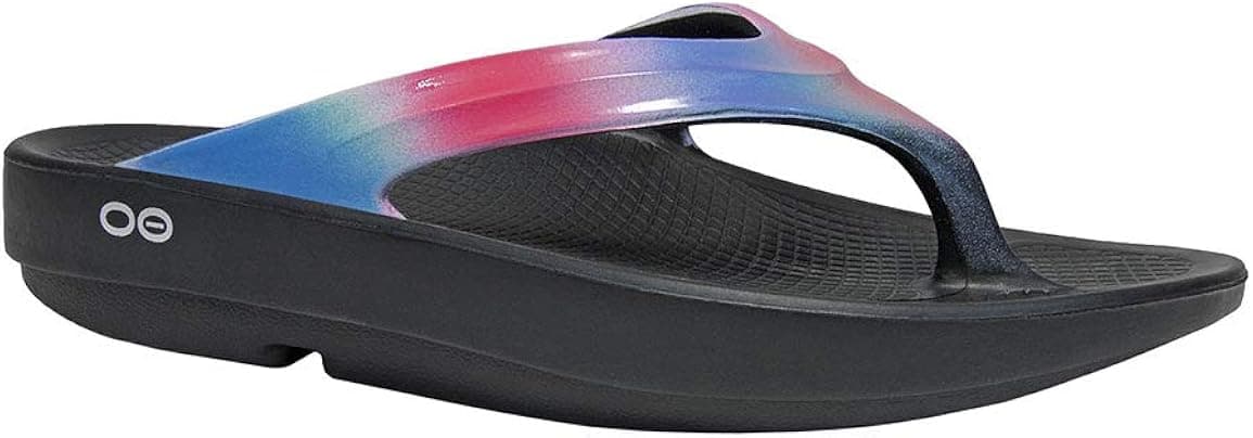 OOFOS - Women's OOlala - Post Exercise Active Sport Recovery Thong Sandal - Aurora - W7