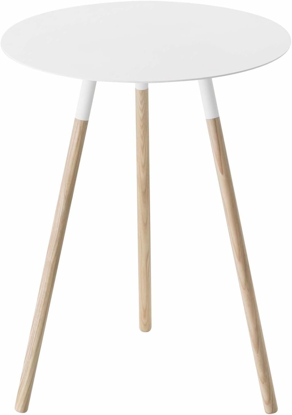Yamazaki Plain Side Table, White, Medium