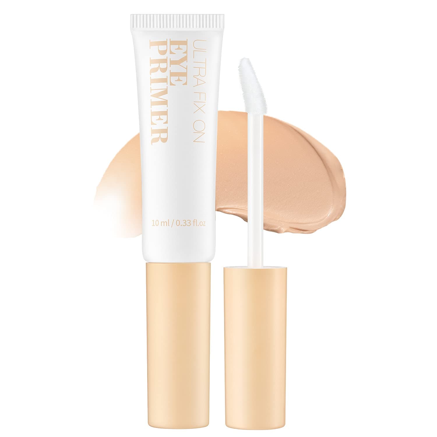 SAAT INSIGHT Ultra Fix On Eye Primer, Crease-Free Eyeshadow Makeup Eye Primer 10ml - for Oily Lids, Nude Matte Formula, Waterproof & Long-Lasting Makeup Look, Paraben Free, Cruelty Free Eyeshadow Base