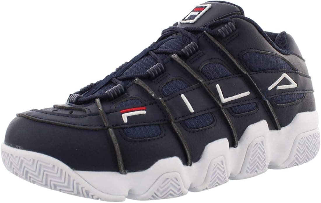 Fila Men's Uproot Basketball Sneakers Navy/Red/White 11.5
