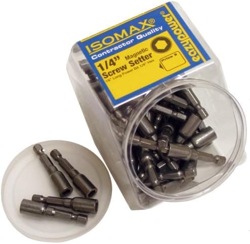 Eazypower 00324 1/4" Magnetic Nut Setter 1-5/8" Long, (1 Pack of 50)