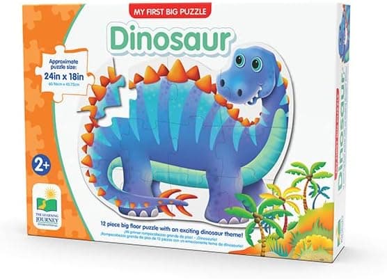 The Learning Journey - My First Big Floor Puzzle - Dinosaur - Dinosaur Puzzle for Kids -Toddler Games & Gifts for Boys & Girls Ages 2 Years and Up - Award Winning Games and Puzzles