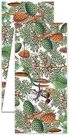 Michel Design Works Turkish Cotton Table Runner, 108", Spruce