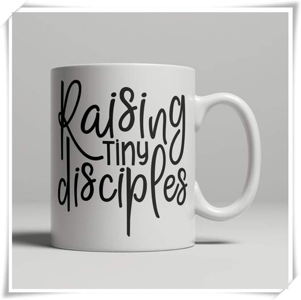 Mr.Fixed - Christian Mug for Parents, Raising Tiny Disciples, Religious Gifts, Christianity, Praise, 11oz Ceramic Coffee Mug, Unique Gift