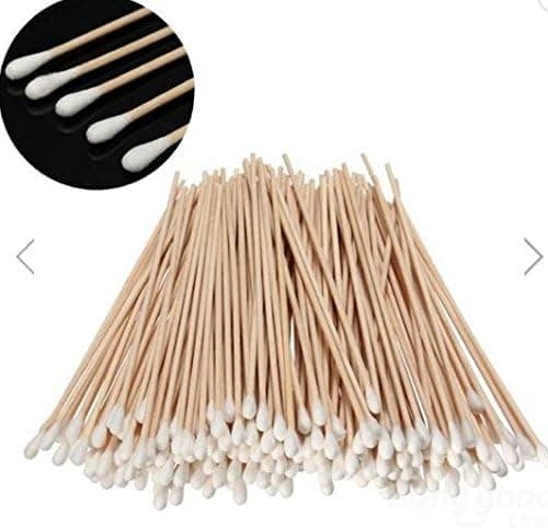 200Pcs Long Wood Handle Cotton Swab Applicator Medical Swabs by SiamsShop