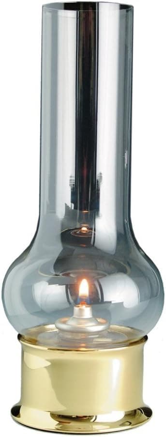 Weems & Plath Companion Lamp with Chimney and Fuel Cell (Brass)