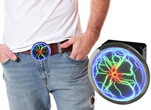 Farrinne BetterJonny - 2.5" Mini Pocket Plasma Disk Sensor Lighting Plate Home Disco Party Decor, Tri-Color