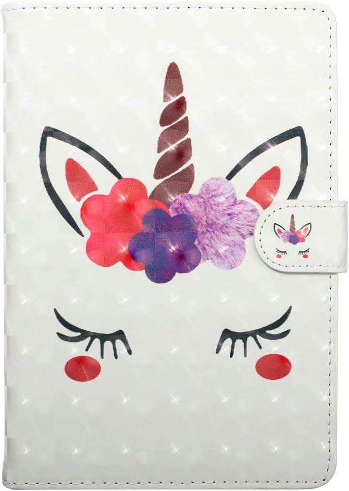 ZONKO 10.1 Inch Universal Size Case,PU Leather Cute 3D Unique Design Flip Case Kickstand Universal Tablet Protective Cover for ZONKO 10.1 Inch Tablet