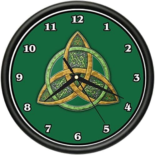 Celtic Trinity Knot Wall Clock Symbol Irish Scottish Culture Tradition Gift