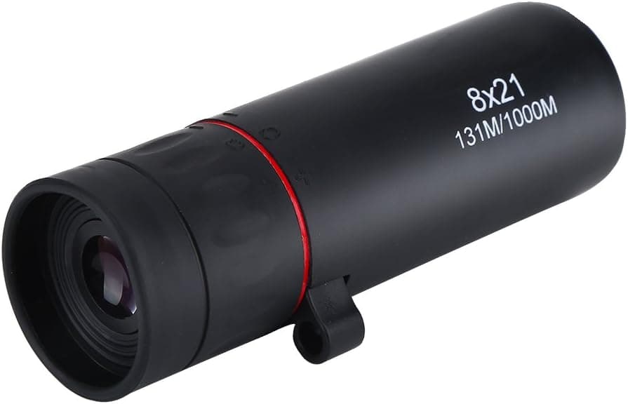 Yencoly Ultra-Light Mini Monocular,2 Types Portable Monocular 8X/10X Focus Telescope for Outdoor Travel Hunting Compact Monocular Telescope for Birds Watching/Wildlife (8x21)