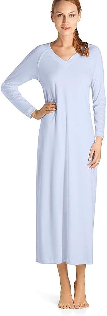 Hanro Women's Pure Essence Sleeve Long Gown