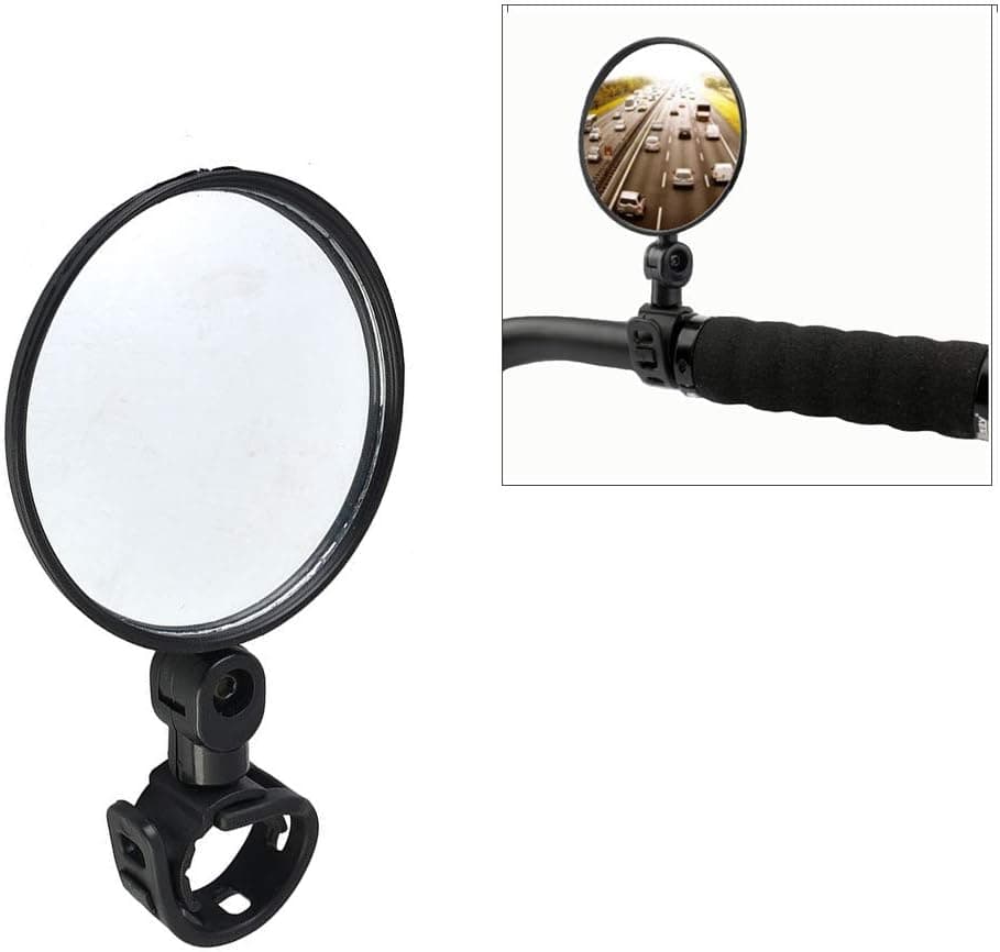 Flycoo2 Universal Rearview Mirror for Xiaomi M365 Ninebot ES1/ES2 Electric Scooter Motorcycle Bicycle Bike Handlebar Wide-Angle Convex Rear/Back Mirrors Reflector Adjustable