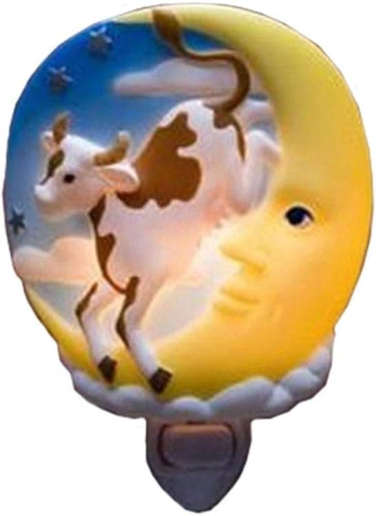 Cow Over Moon Night Light
