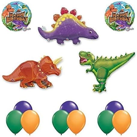 The Ultimate 14 pc Giant Dinosaur Birthday Balloon Kit
