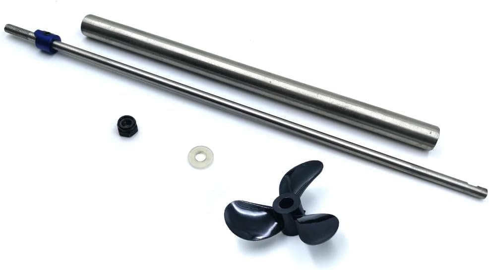 RC Boat 150/200 mm Drive Shaft 4mm Diameter+ CW/CCW Prop (200mm Drive Shaft+CCW Prop)