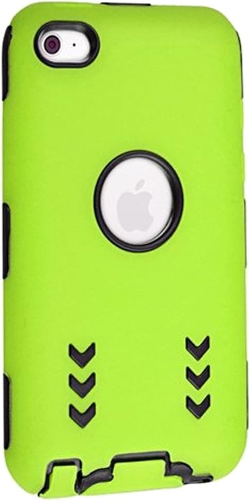 eForCity Hybrid Case for Apple iPod touch 4G - Black Hard/Green Skin Arrow