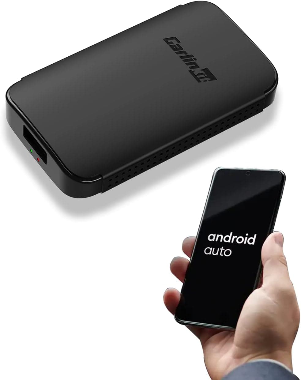 Wireless Android Auto Car Adapter CarlinKit A2A Dongle for Cars only Support Original Wired Android Auto, Instant Connection- Easy Setup- 5 GHz WiFi- GPS Navigation Fast Transmission…