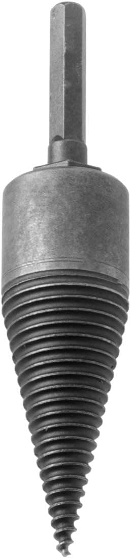 DOITOOL 1PC Log Splitter Wood Splitter Drill Heavy Duty Drill Screw Cone Driver Fire Wood Log Splitter Splitting Wood Cone Drill Bit (Hexagon Handle)