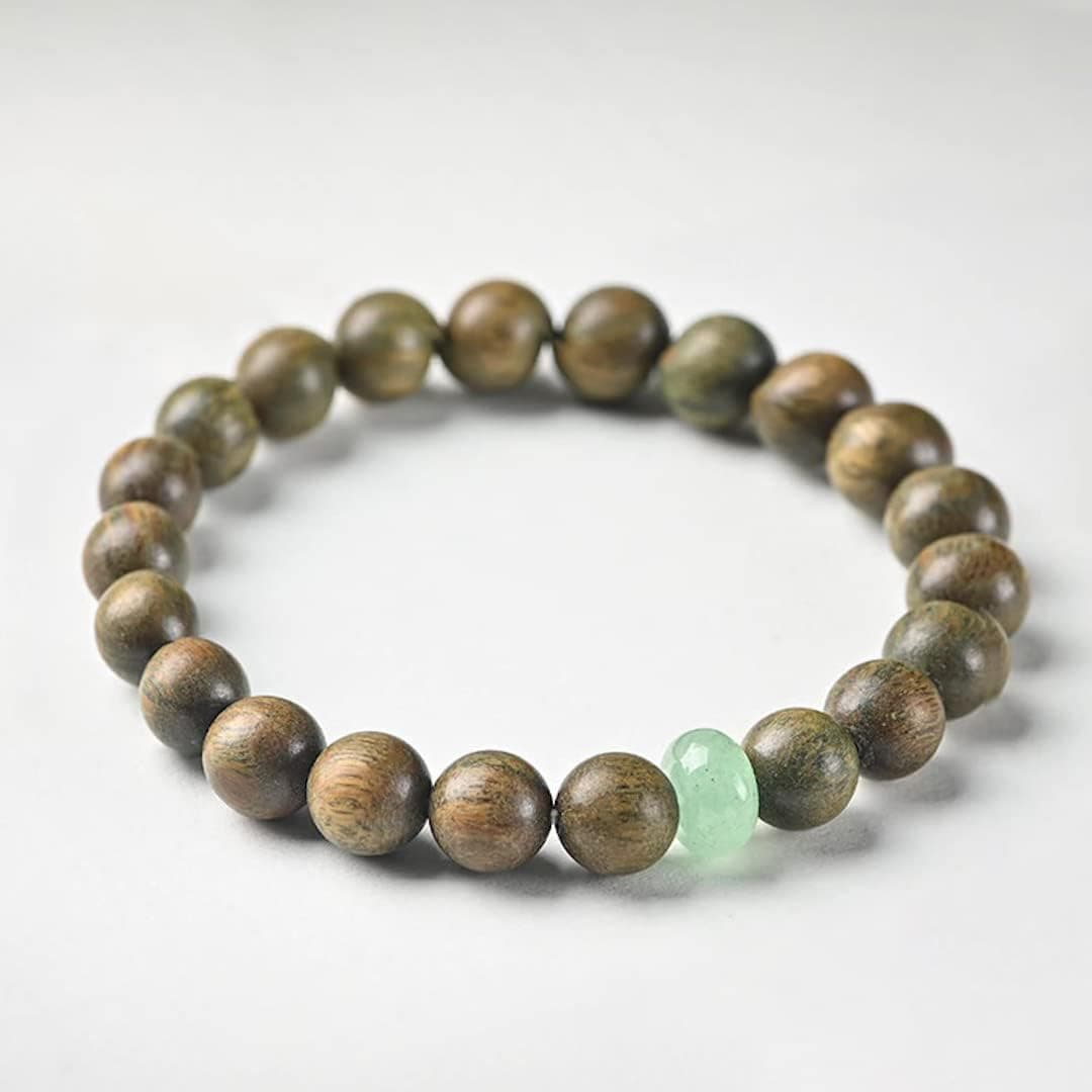 Fidget Toys -24 Green Sandalwood Beads Fidget Rings Fidget Toy. The Fidget Ring Rub, Scent, Spin and Toss, Making Ideal Stress Toys