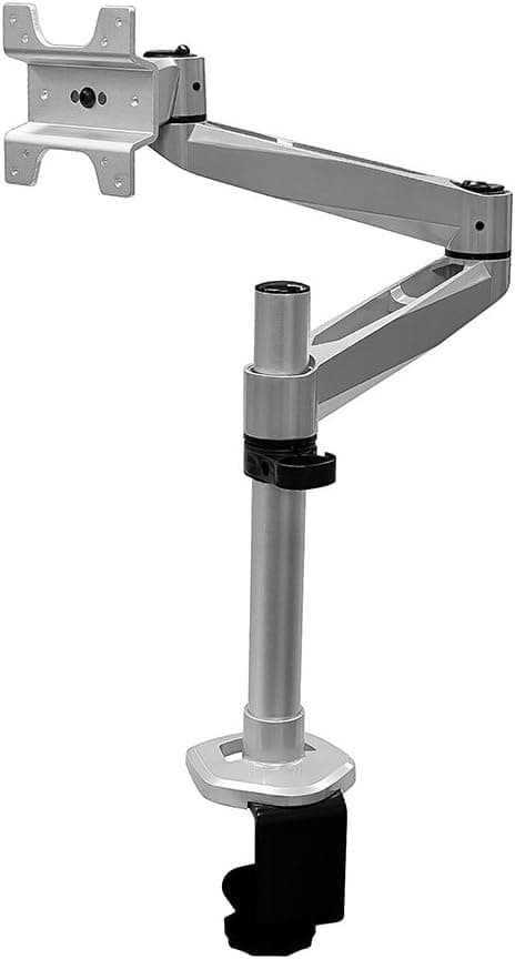 Monoprice 109259 Aluminum Full Motion Desk Mount for Apple Displays, Silver