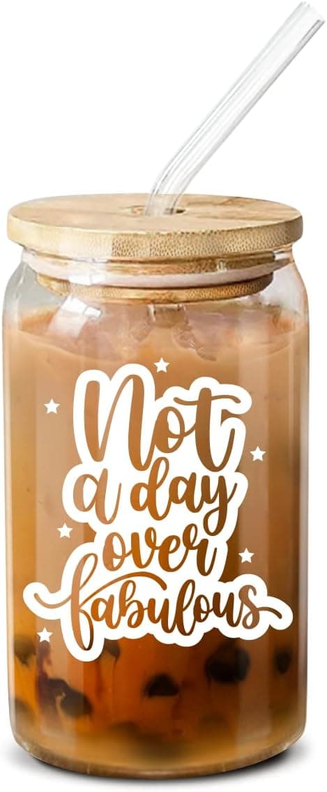 Mothers Day Gifts For Grandma, Women - Birthday Gifts For Women, Best Friend, Mom, Sister, Wife, Coworkers, Her, Girlfriend, Daughter - Gifts For Female Friends, Grandma, Boss - 16 Oz Coffee Glass
