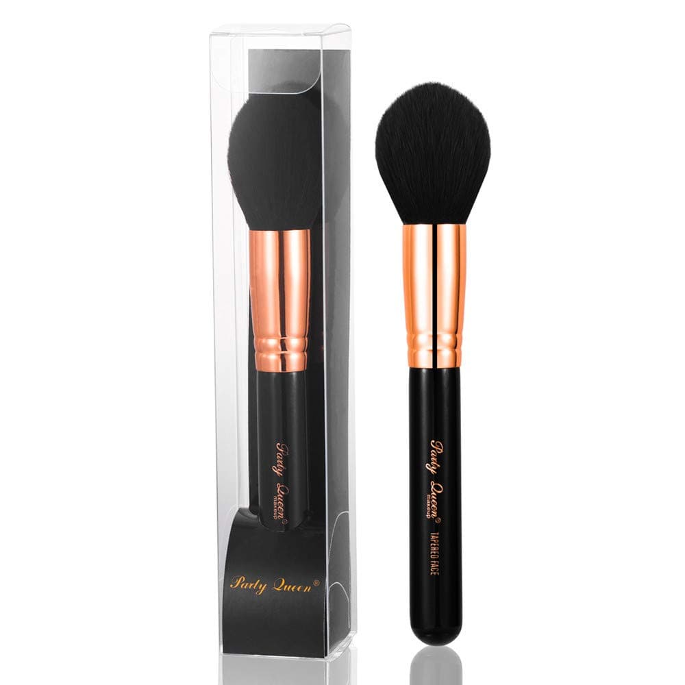 Party Queen Powder Brush Large Coverage Powder Foundation Blending Contour Bronzer Makeup Brush For Loose or Pressed Setting Powder and Mineral Foundation