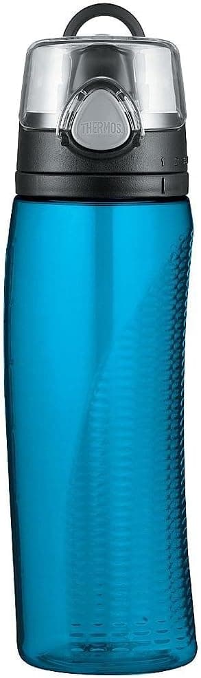Thermos 24oz Hydration Bottle with Meter, Teal - 2 Pack