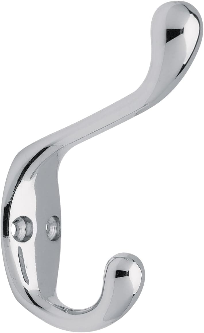 Liberty B42302Q-CHR-C5 3-Inch Heavy Duty Coat and Hat Hook, Polished Chrome