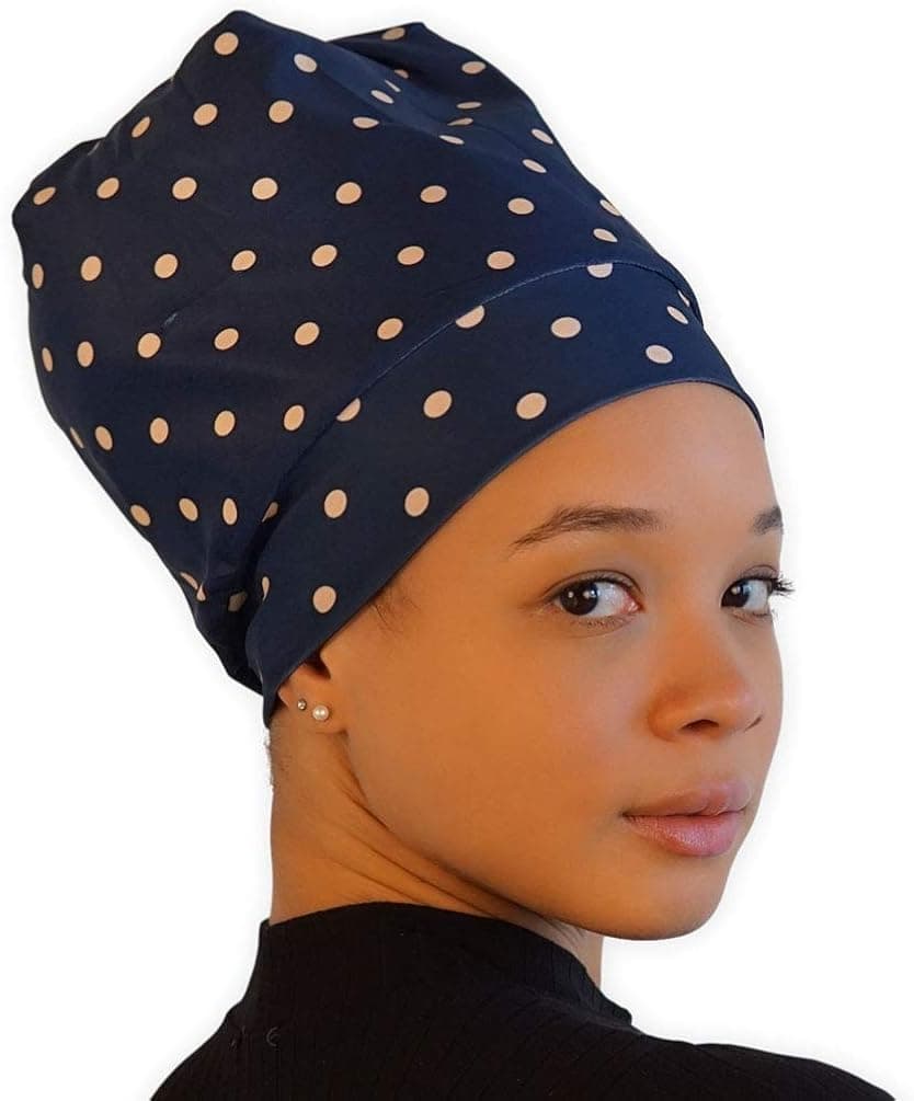 Satin Hair Wrap - Satin Sleep Cap & Hair Bonnet for Sleeping - Satin Lined Sleep Cap, Sleeping Bonnet Satin Head Wrap