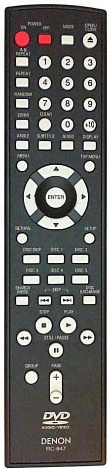 DENON REMOTE CONTROL # RC-947
