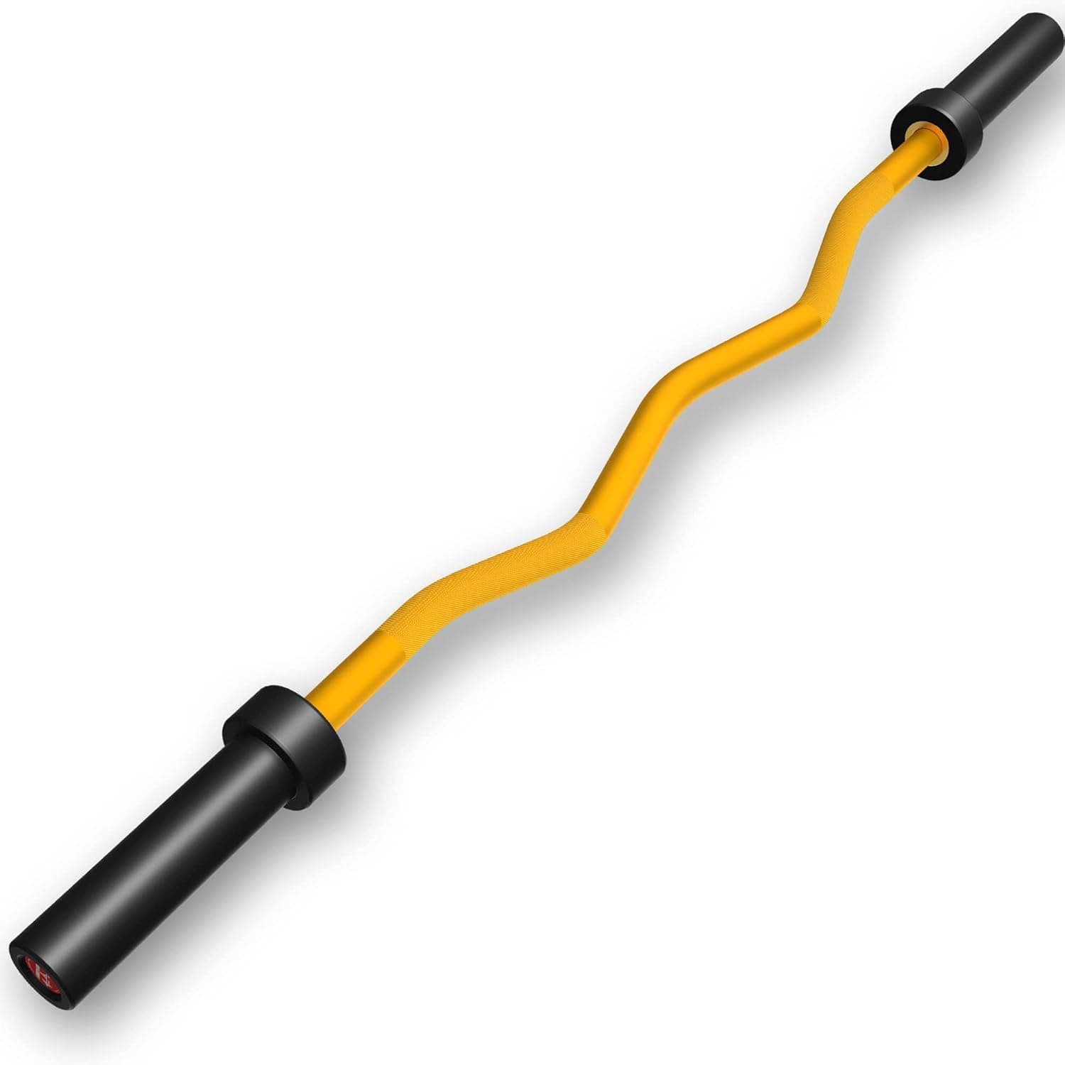 Olympic Barbell Curl Bar EZ Bar Strength Training Bar Threaded Chrome Barbell Bar for Weightlifting, Hip Thrusts, Squats and Lunges