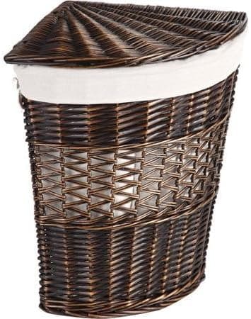 Better Homes and Gardens Wicker Lidded Wedge Hamper, Brown