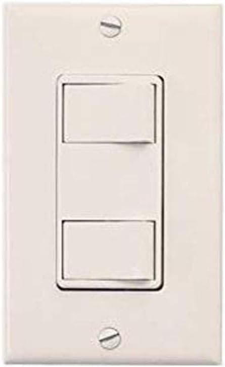 Air King AKS2 Rocker Style 2-Function Switch, White