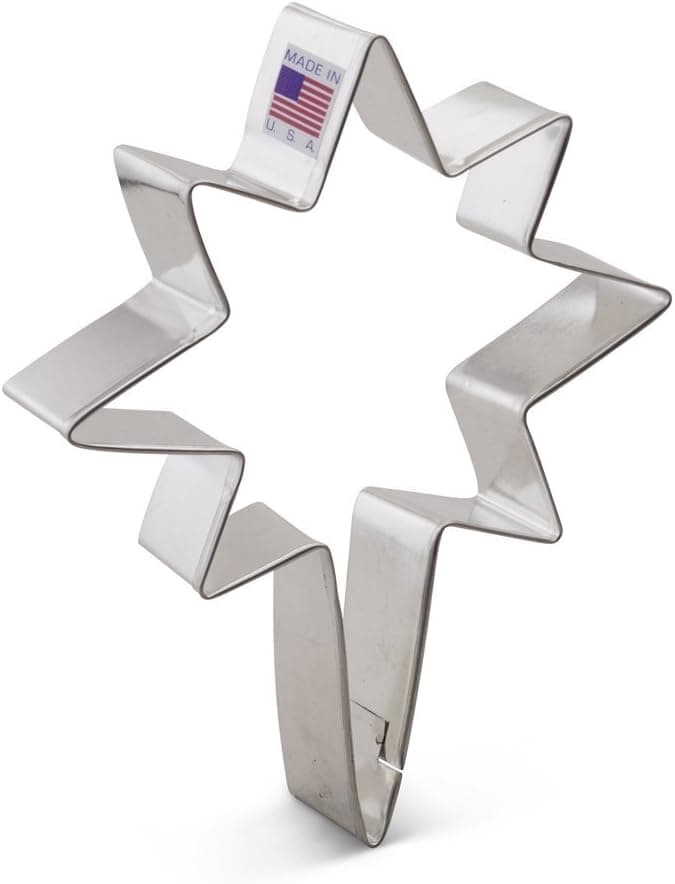 Ann Clark Star of Bethlehem Cookie Cutter - 5.75 Inches - Tin Plated Steel