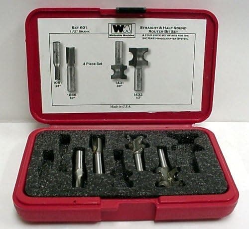 Whiteside Router Bits 601 Small Hinge Crafter Set