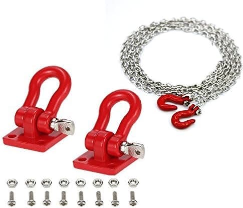 rcaidong 1/10 Trailer Buckle/Hook for RC Car Truck Climber Crawler Simulation Climbing Car Trailer Tow Hook Buckle