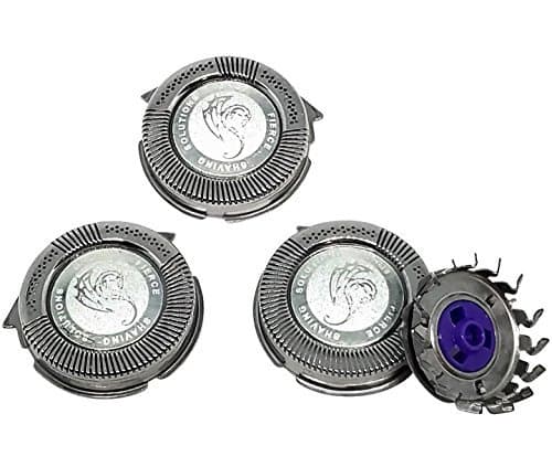 Silver Dragon Shave SH30 Norelco Replacement Heads - SH30/52 Shaving Blades Compatible with Philips Norelco Series 1000, 2000, 3000 and S738 Click and Style Electric Shavers, Pack of 3