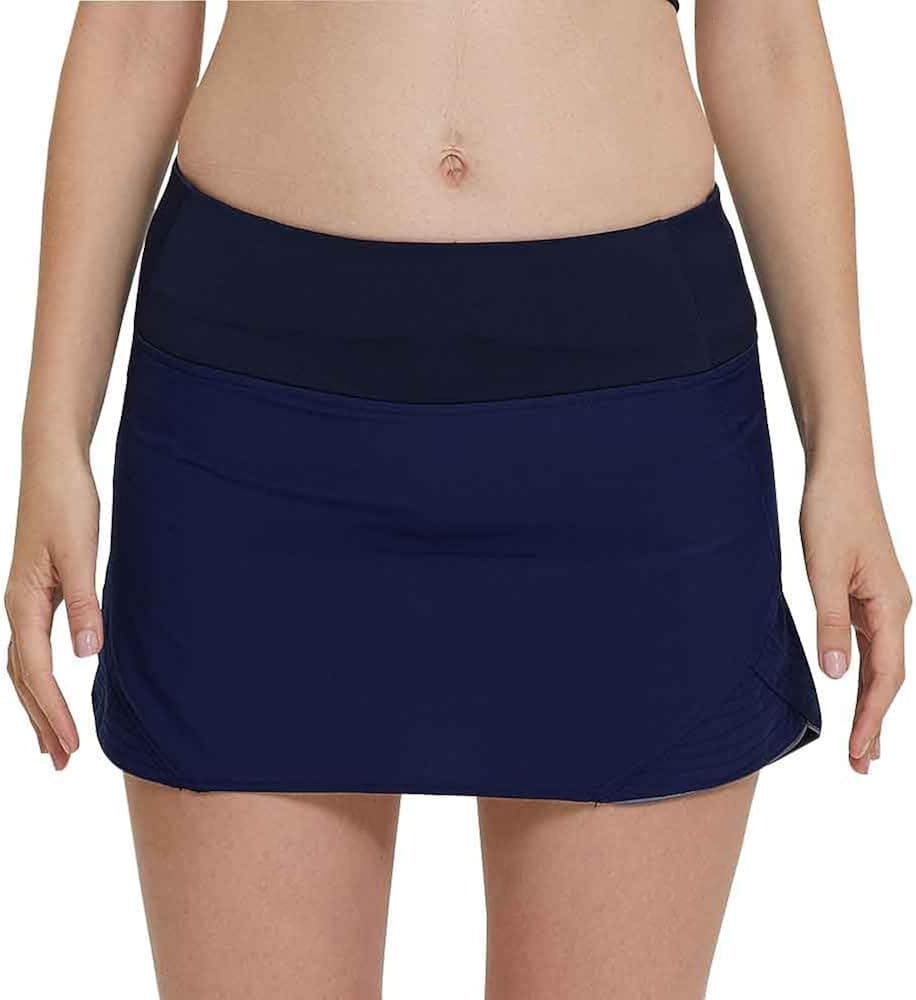 Raroauf Women's Active Athletic Anytime Skorts Underneath Shorts Lightweight Quick Dry Workout Skirt Pocket Size XS-2XL
