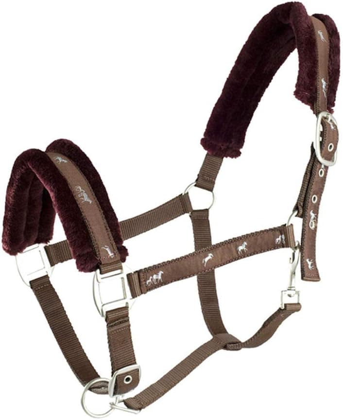 Horze Basel Warwick Halter and Lead w/Faux Fur Padding,