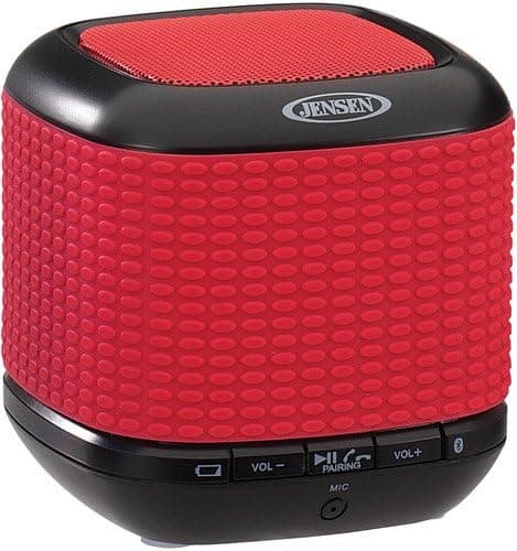 JENSEN SMPS-621-R Portable Bluetooth Wireless Speaker, Red