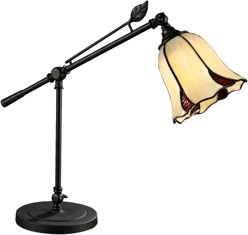 Dale Tiffany TT12432 San Antonio Mini Table Lamp, 19" x 7" x 17", Bronze