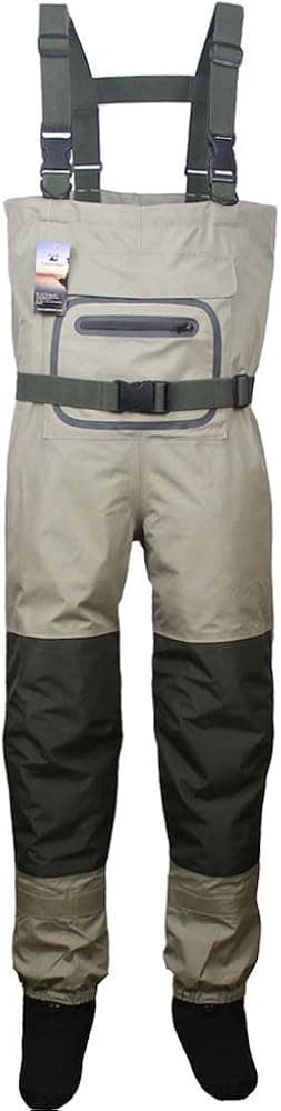 Kylebooker Fishing Breathable Stockingfoot Chest Wader