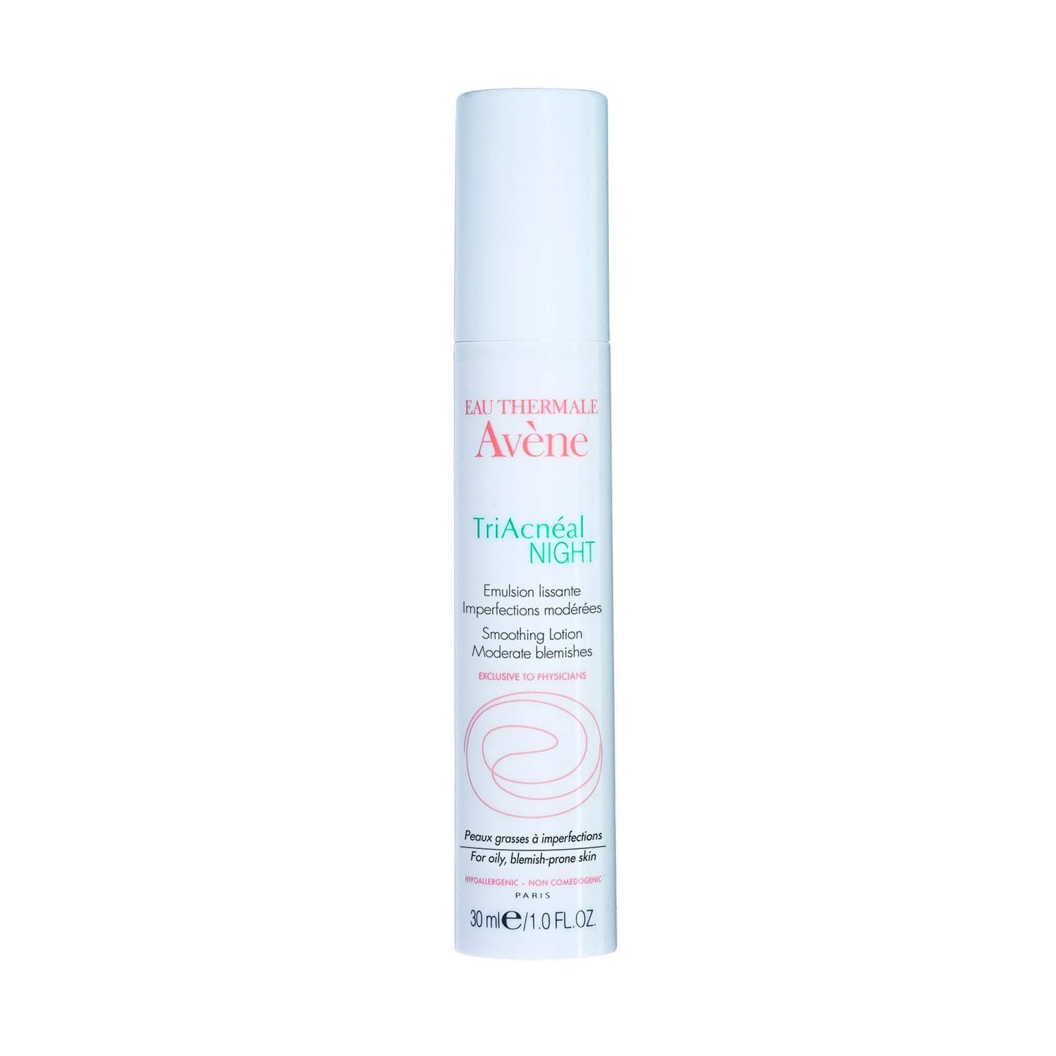 Eau Thermale Avene TriAcneal NIGHT Smoothing Lotion for Adult Acne Prone, Retinaldehyde, Non-Comedogenic, 1 oz.