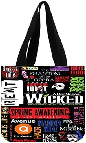 Hot Womens Handbag Broadway Musical Collage Handbag Shoulder Totes Bags