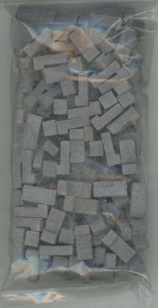 Dollhouse Miniature Charcoal Brick Corners (125 Pieces)