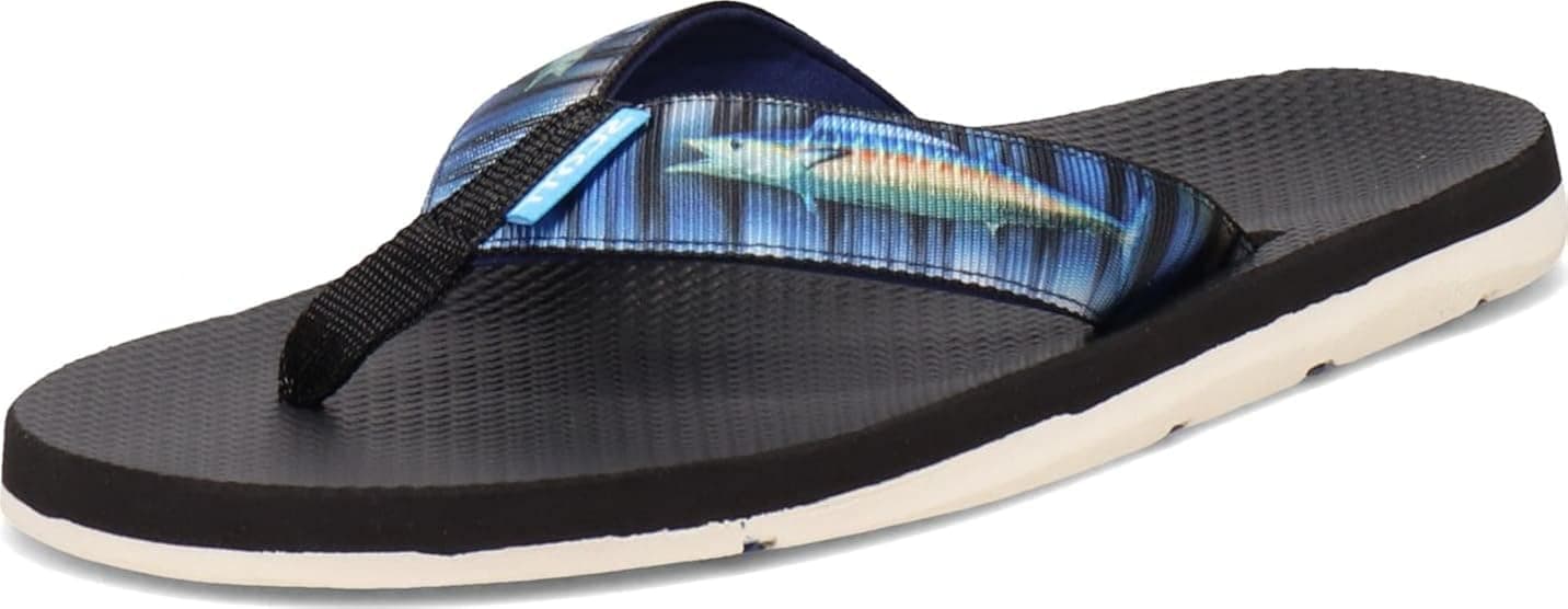 Scott Hawaii Men's Kaiko Sandal, Nylon & Rubber Flip Flop with Arch Support and Heel Cup